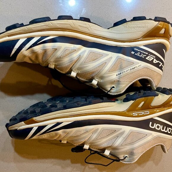 Salomon XT-6 Lunar Rock/Dark Sapphire x Men's US 10.5 - Picture 7 of 7